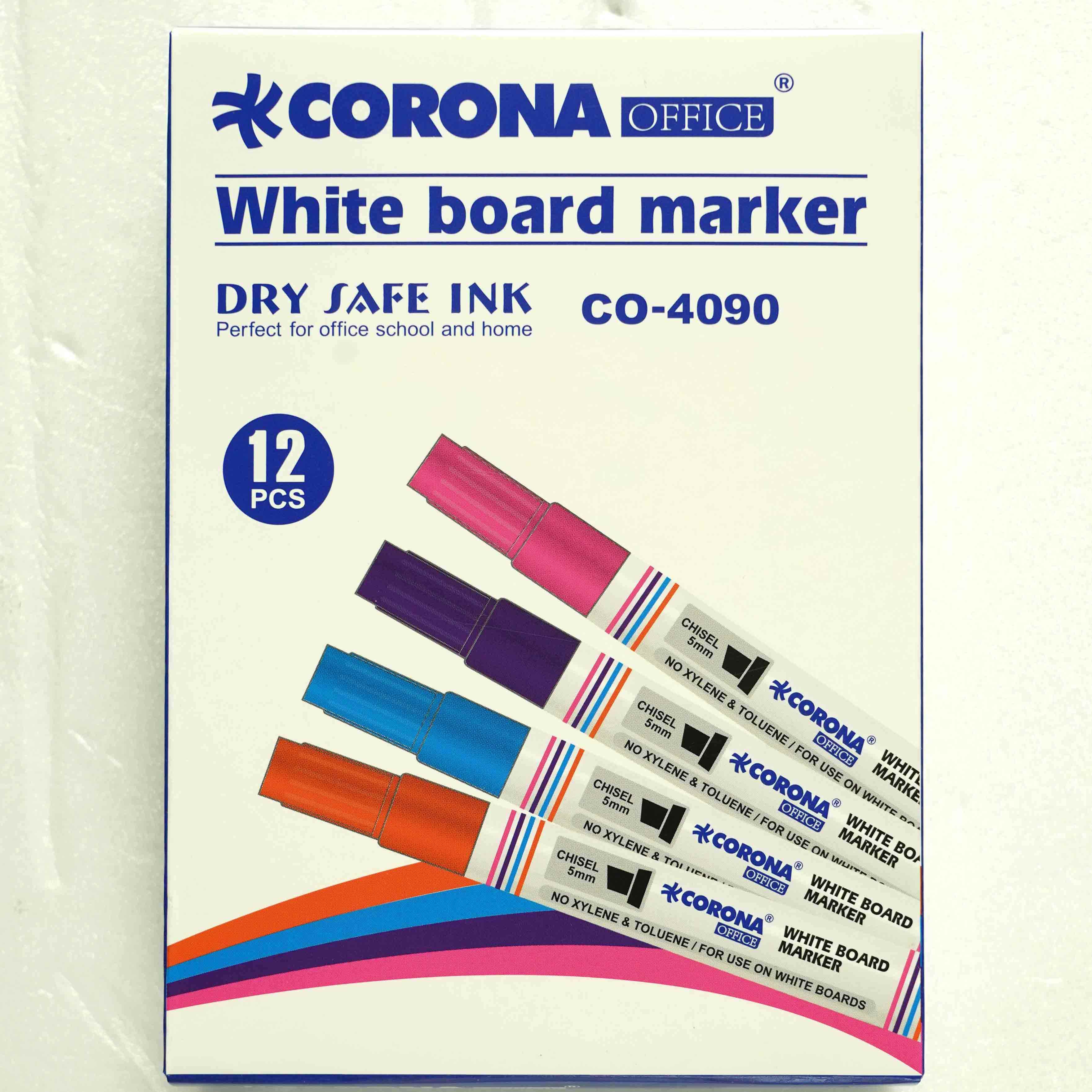 ماژیک وایت برد تخت رنگی کرونا کد4090