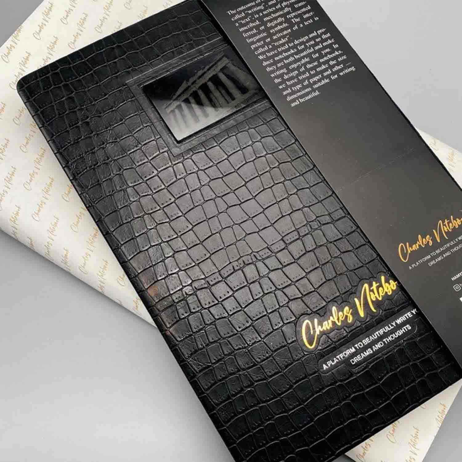 دفتر Charlsرحلی ترمو طلاکوب عمودی همیشه