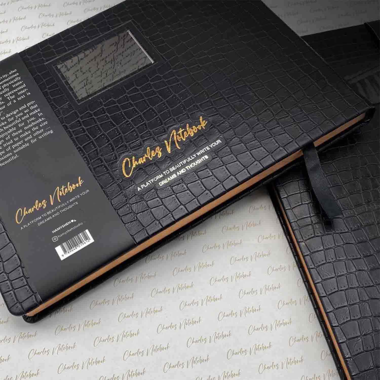 دفتر Charlsرحلی ترمو طلاکوب عمودی همیشه